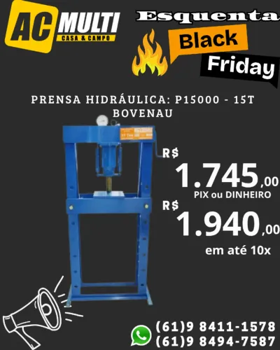 Prensa Hidráulica: P15000 - 15t Bovenau