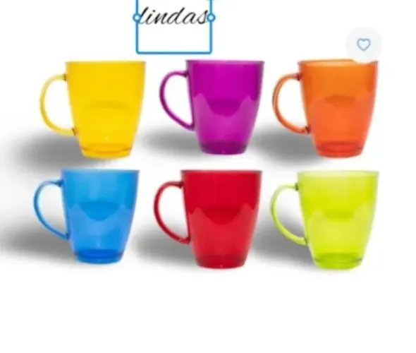 Canecas Coloridas Transparentes