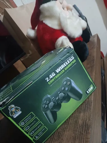 Videogame stick 10 mil 2 controles sem fio ,original  portátil sem fio Retro Antigo