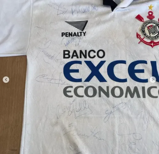 Camiseta Corinthians Autografada