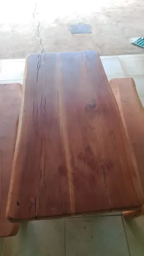 mesa de madeira rústica 1.40 a pronta entrega