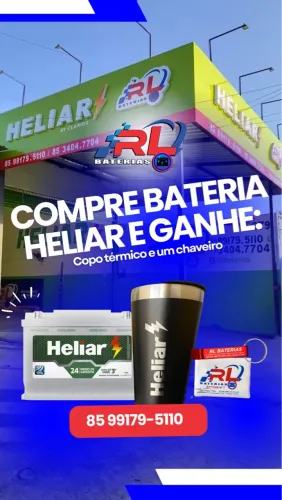 Bateria Heliar + Brindes