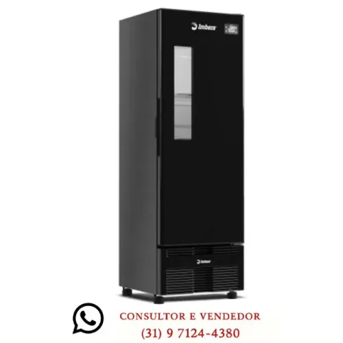 Cervejeira Imbera 569 Litros Porta Window Preta 127V