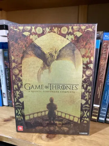 Box DVDs originais Game of thrones 5 temporada original 