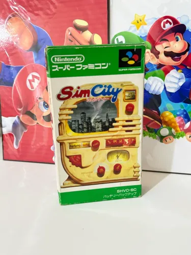 Sim City japonês para SNES / Super Famicom