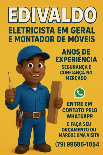 Eletricista e montador de móveis..<br><br>