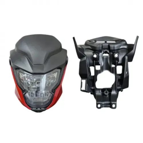 PLASMOTO - KIT FRENTE - FAN/TITAN 160 2025/.. (C/LAMPADA H4) - VERMELHO MARRAKESH PEROLA