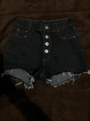 Shorts jeans cintura alta