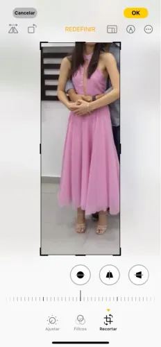 Vestido longo rosa elegante
