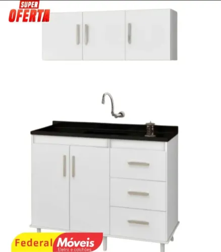 Armário para Cozinha Novo - Compacto, Funcional e Sofisticado!