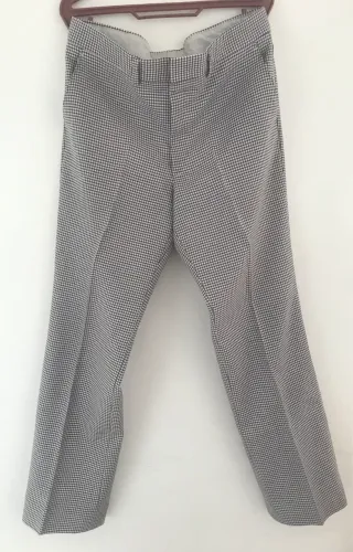 Calça social antiga xadrez 