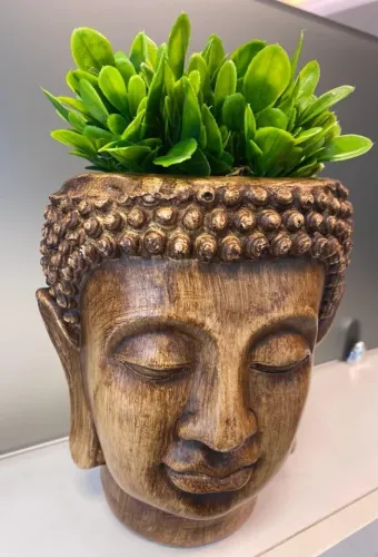 50 Cabeças de Buda Gesso decoração ou vaso 