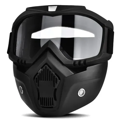 Máscara Facial Protetora para Motociclista - EPI