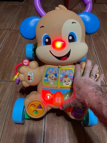 Andador para Bebê de Empurrar Musical Fisher-Price Aprender e Brincar Cachorrinho FRC78