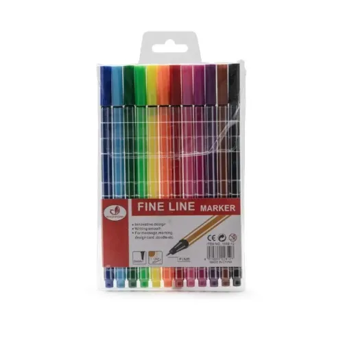 Liquidação: Lote com 20 Kits Novos com 12 Canetinhas Coloridas Ideal p Brindes ou Revenda