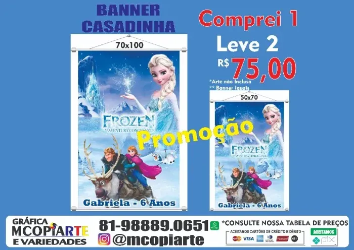 banner casadinha compre 1 e leve 2 promoção