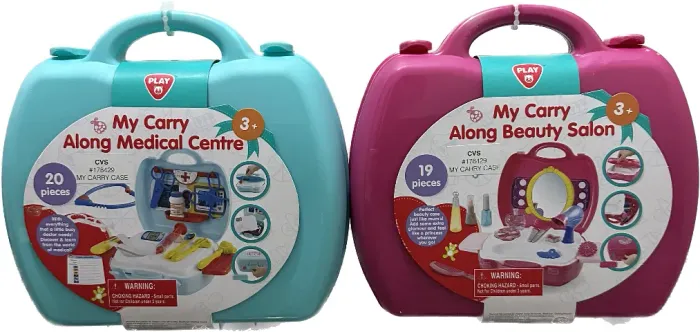 Maleta kit maquiagem e médico