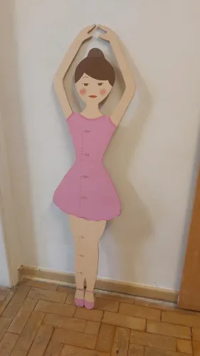 Régua de crescimento Bailarina - Decoração Infantil