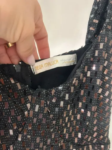 Vestido de Festa com paetês 38/40 nega maluca