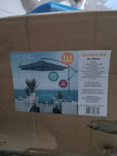 Guarda-sol grande novo 3m x 2,5m