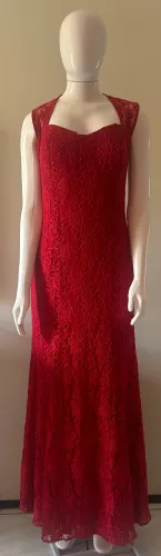 Vestido longo de festa em renda tamanho M 