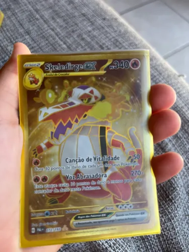 Cartas Pokémon Ex douradas 