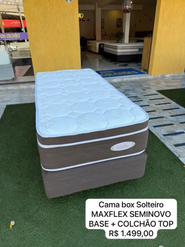 Cama box Solteiro MAXFLEX SEMINOVO TOP - ENTREGAMOS