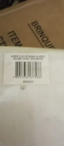 Assento SC pp debba clássica Square com BR