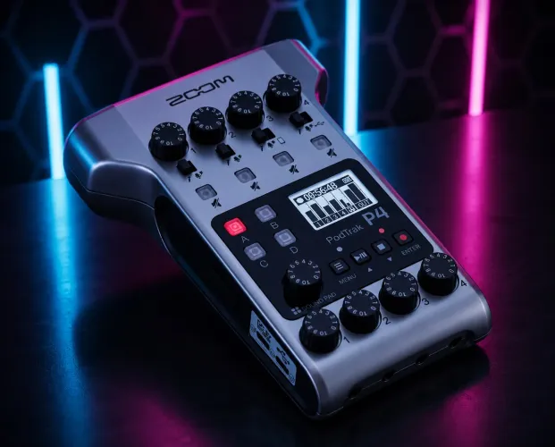 Zoom PodTrak P4 Original Podcast Streaming Interface