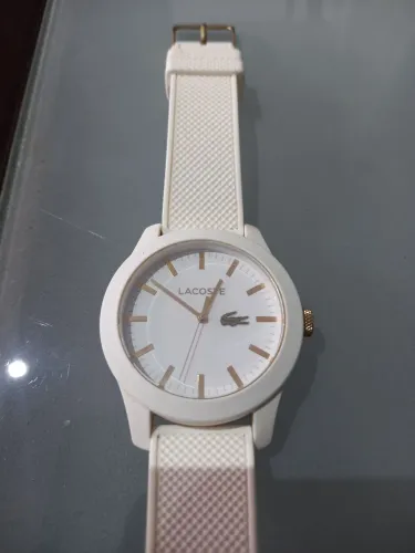 Relógio Lacoste Branco/Dourado ORIGINAL