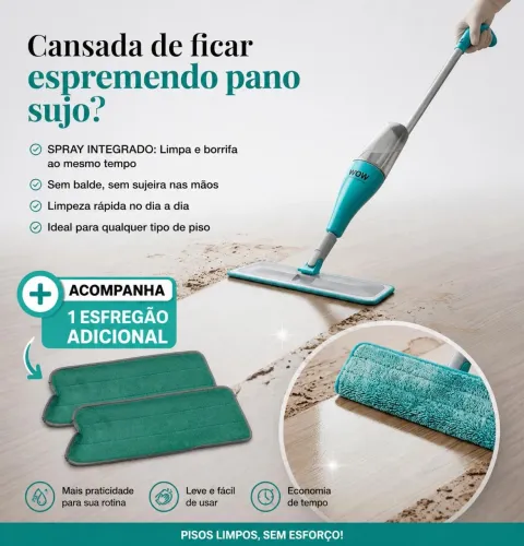 Vendo Mop Spray Esfregão Reservatório Limoeza Facil Sem Balde