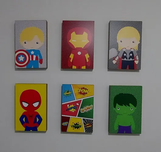 Quadro super heróis