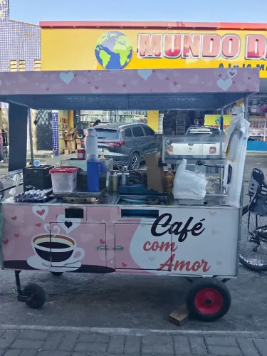 Carrinho de lanche completo