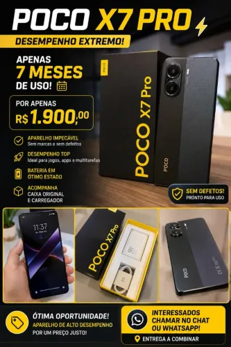 POCO X7 PRO SEMI NOVO IMPECÁVEL