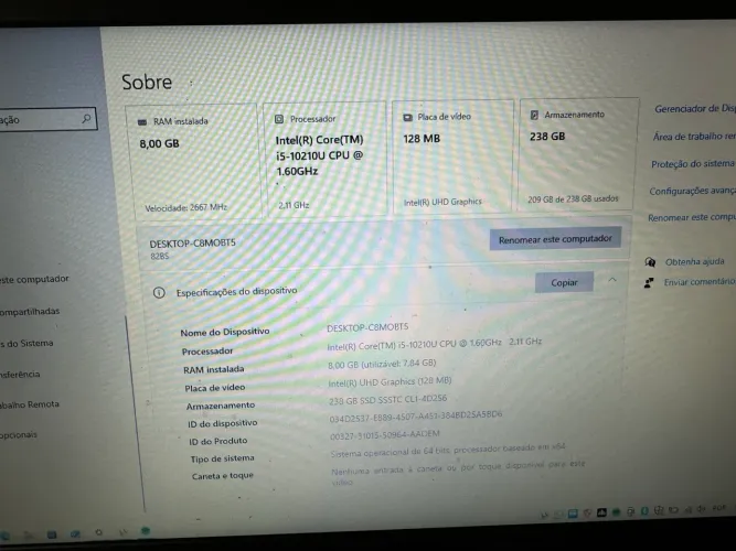 Notebook ideapad 3i (aceito propostas e passo cartão)