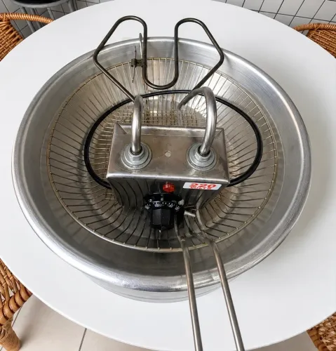 Fritadeira Elétrica Em Inox Tacho De Alumínio