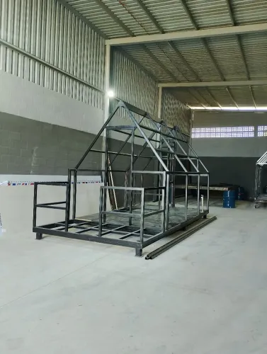 Estrutura Steel Frame Chalé ou casa metálica