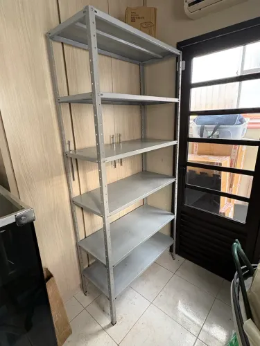 Estante Prateleira Aço Cinza
