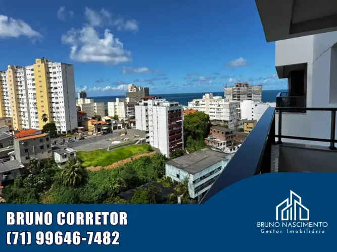 APARTAMENTO 2 QUATOS 1 SUÍTE 58M² VISTA MAR - RIO VERMELHO