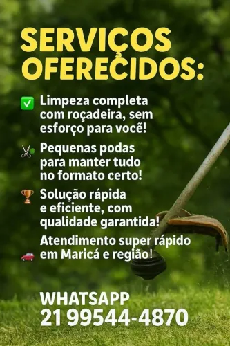 Jardinagem e limpeza de terreno