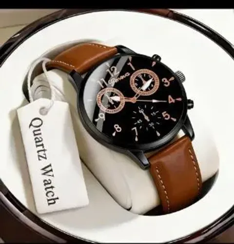 Relógio de Quartzo Elegante e Moderno<br>