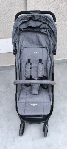 Carrinho De Bebê Voyage Yupi Cinza Mescla - Até 15kgs