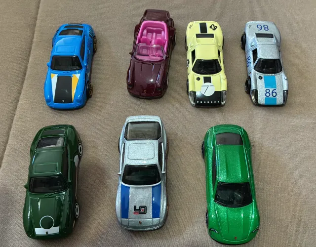 7 Porsches Hot Wheels