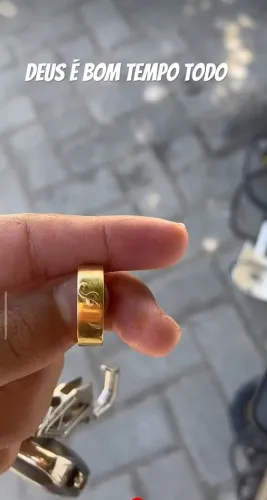 Aliança de ouro encontrada na praia de Maragogi
