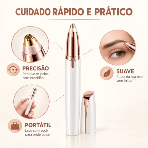 Caneta depiladora de sobrancelhas 