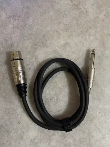 Cabo Microfone Santo Ângelo P10 XLR Fêmea 1m Preto
