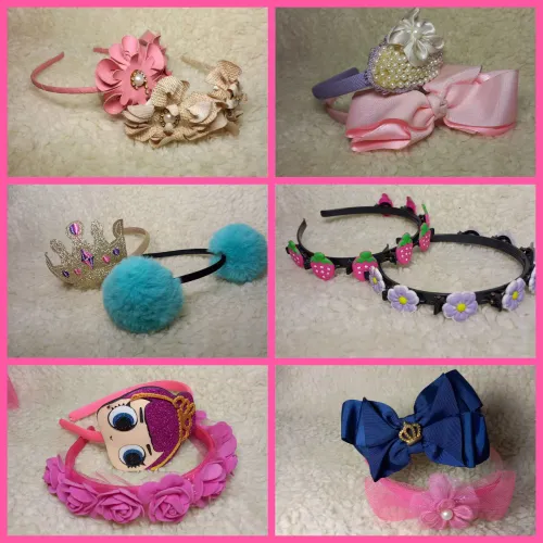 Lote de 10 tiaras infantil