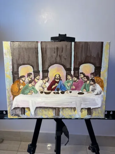 Quadro Autoral - A santa Ceia