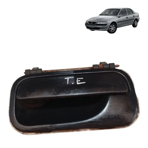 Macaneta Externa Porta Traseira Lado Esquerdo Vectra S 31822 Preto Traseira