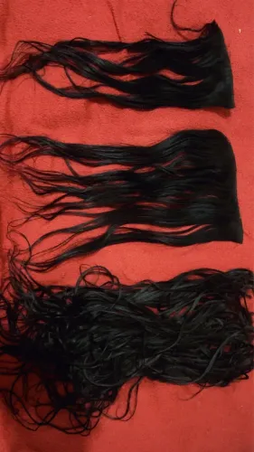 Cabelo humano ondulado